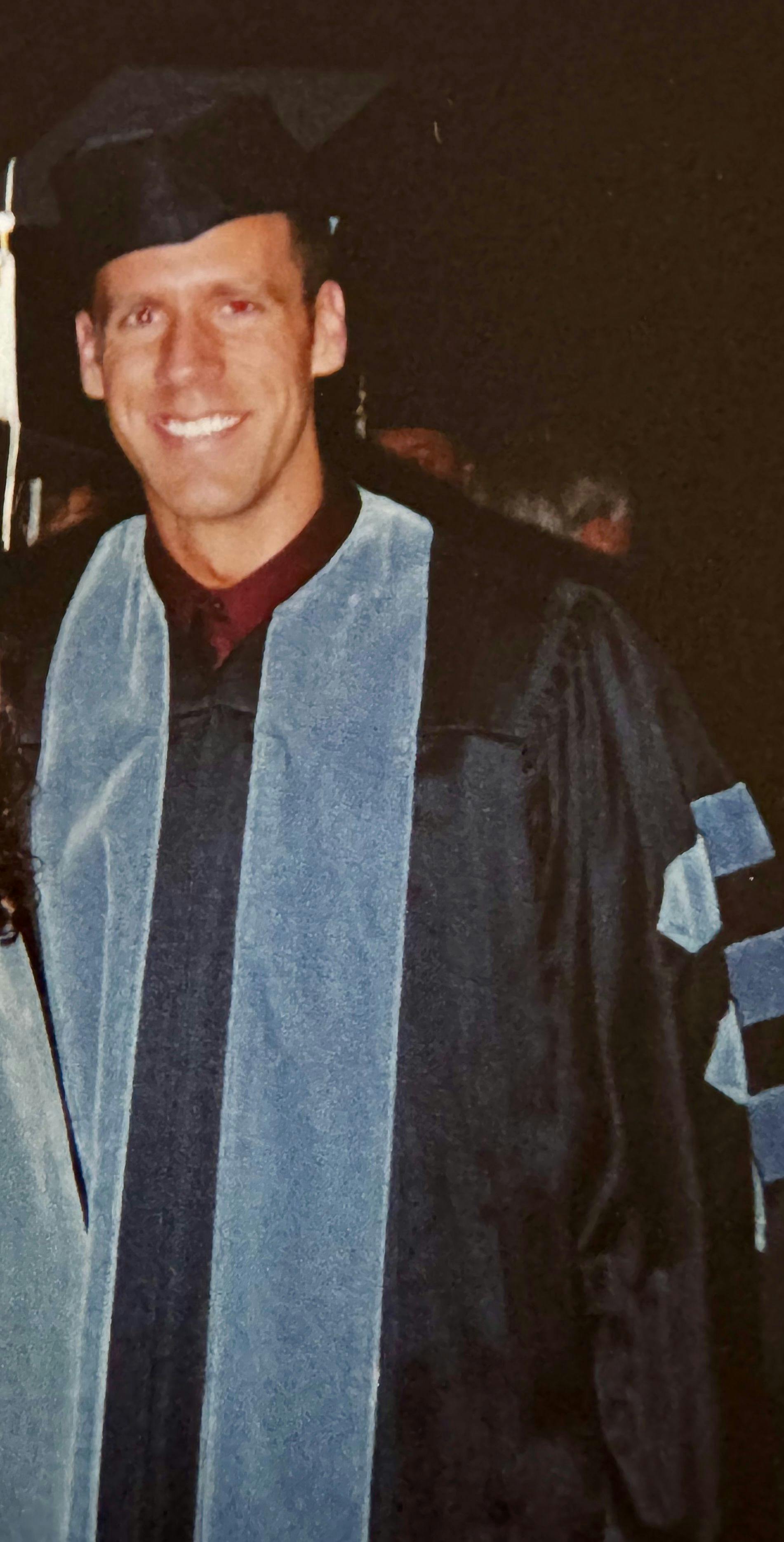 Adam Christman, DVM, MBA, at his 2004 graduation from Iowa State University College of Veterinary Medicine. 